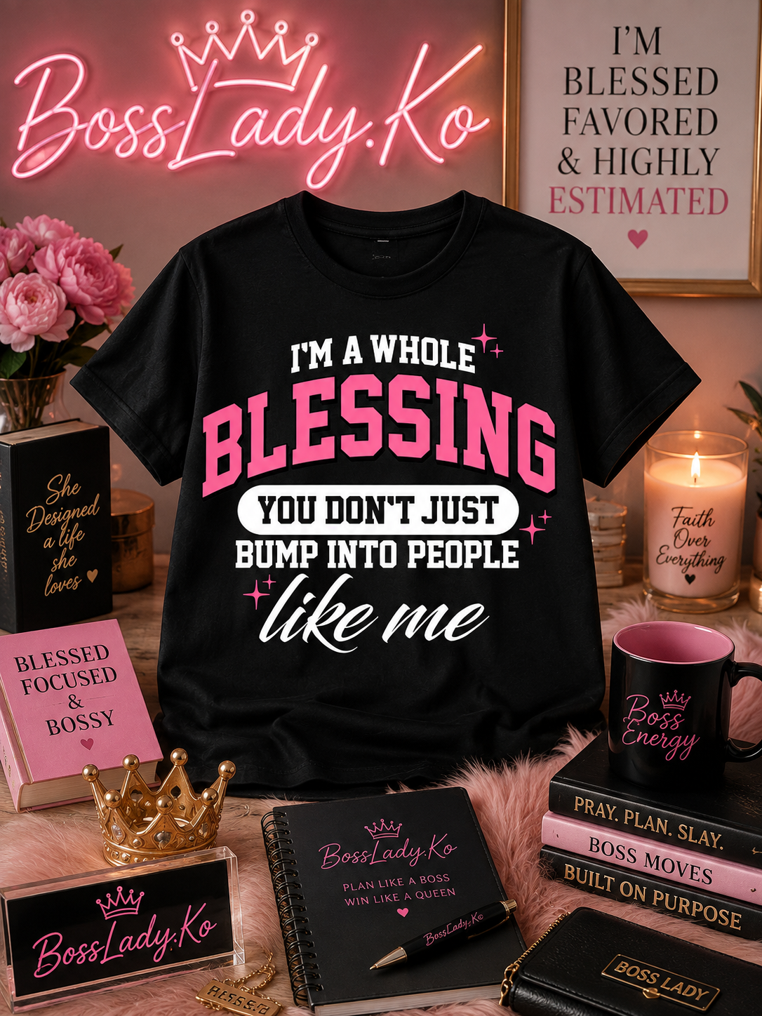 BOSSLADY.KO BLESSED TEE