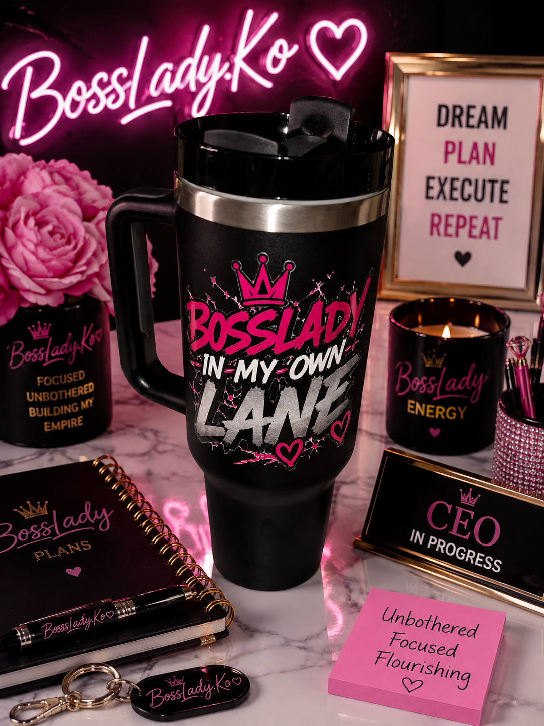 BossLady In My Own Lane Tumbler